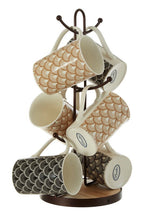 Vertex Bronze Powder Coated 6 Mug Tree - Joe’s Haven