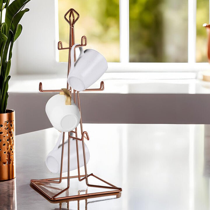 Vertex Copper Finish 6 Mug Tree - Joe’s Haven