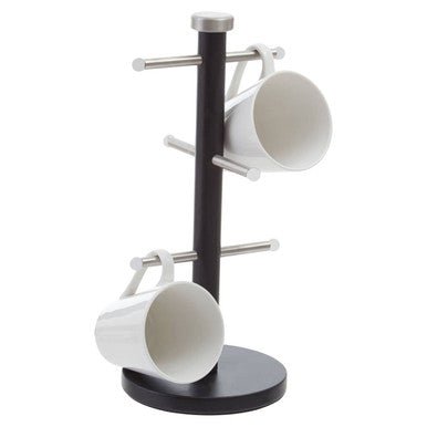 Hirano Matt Black Metal 6 Cup Mug Tree - Joe’s Haven