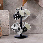 Hirano Matt Black Metal 6 Cup Mug Tree - Joe’s Haven