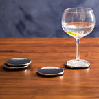 Set of Four Hammered Effect Stainless Steel Coasters | Mixology - Joe’s Haven