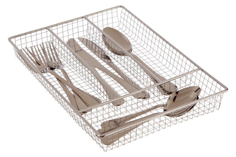 Esme Chrome Cutlery Tray - Joe’s Haven