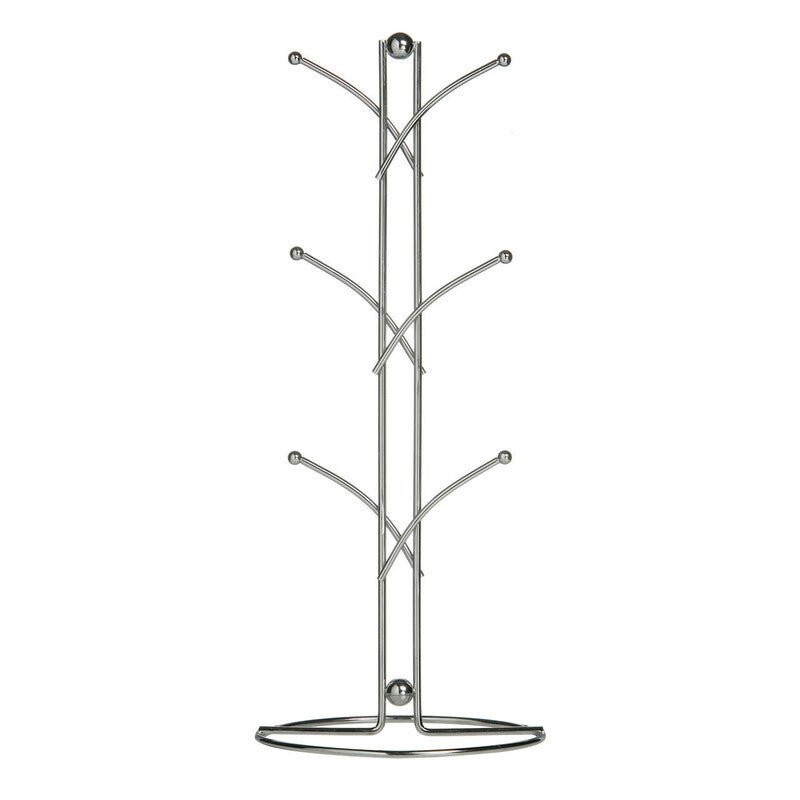 Helix Chrome 6 Cup Mug Tree - Joe’s Haven