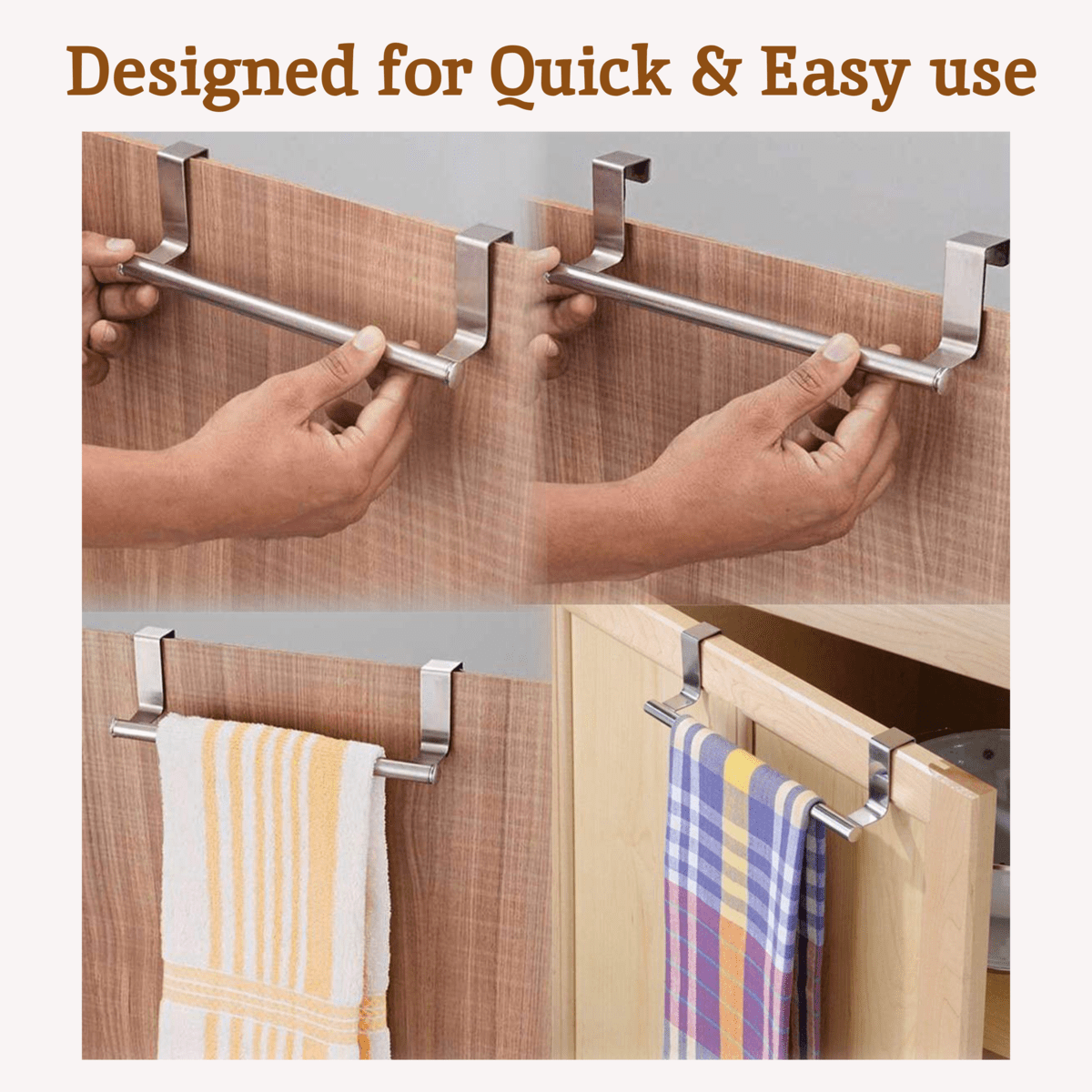 Over Door Kitchen Towel Hanging Rail - Joe’s Haven