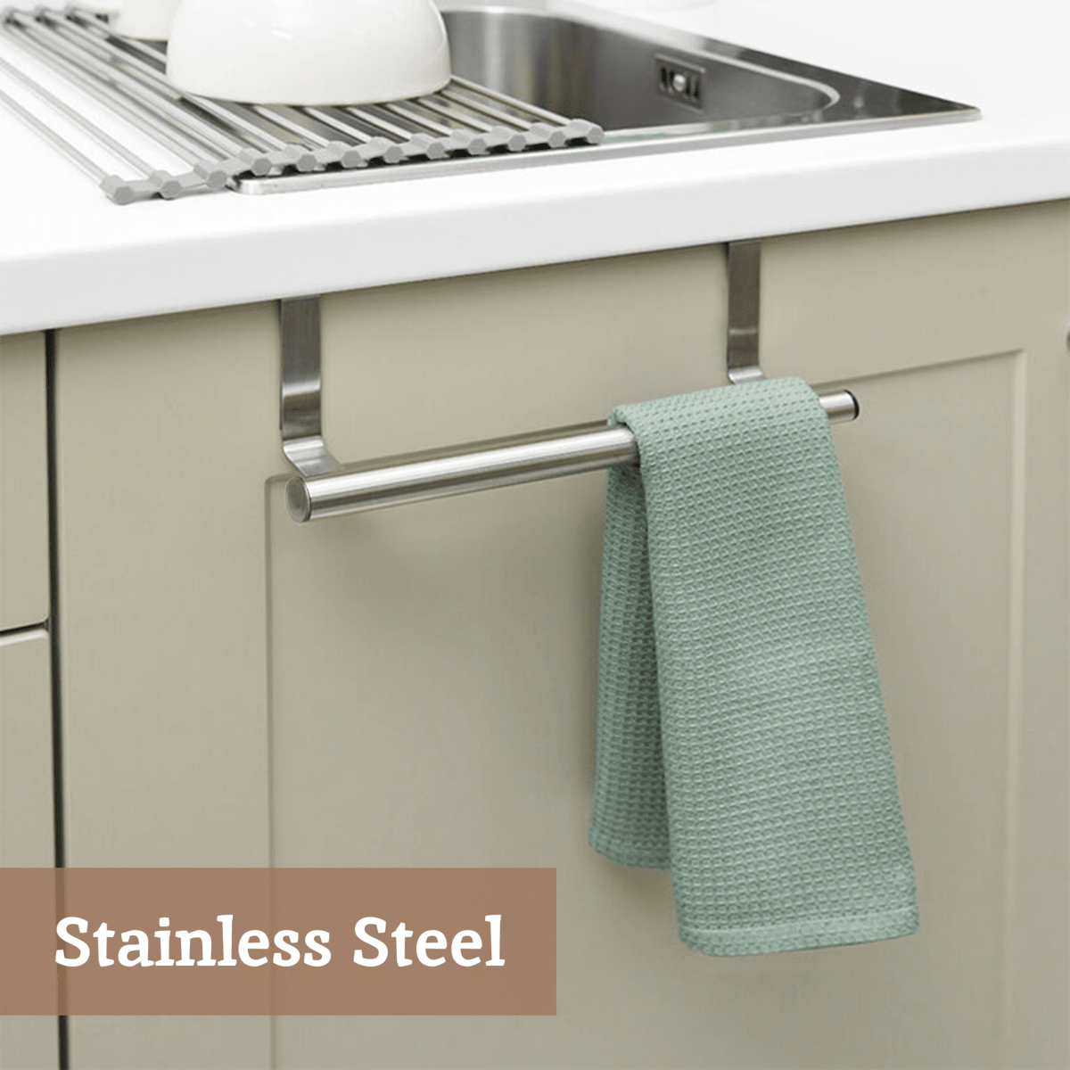 Over Door Kitchen Towel Hanging Rail - Joe’s Haven