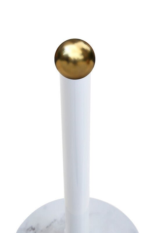 Easton White Marble Effect and Gold Kitchen Roll Holder - Joe’s Haven