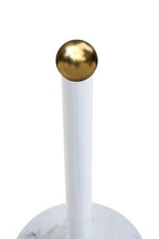 Easton White Marble Effect and Gold Kitchen Roll Holder - Joe’s Haven