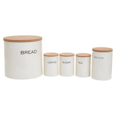 Easton 5 Piece Kitchen Storage Set in Cream - Joe’s Haven