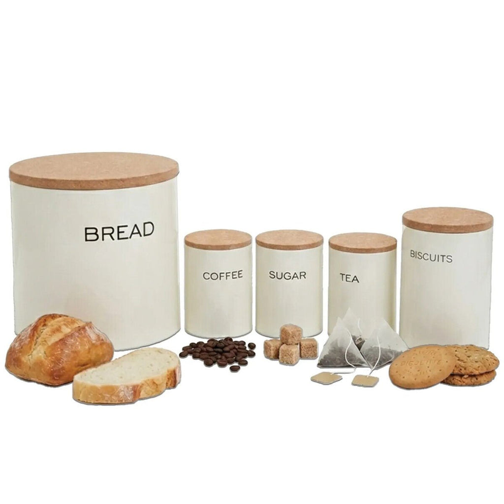 Easton 5 Piece Kitchen Storage Set in Cream - Joe’s Haven