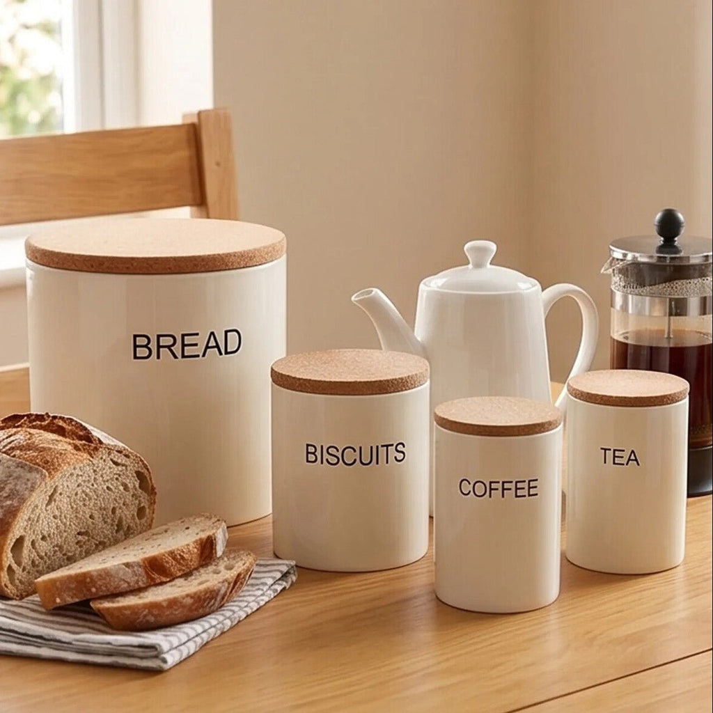 Easton 5 Piece Kitchen Storage Set in Cream - Joe’s Haven