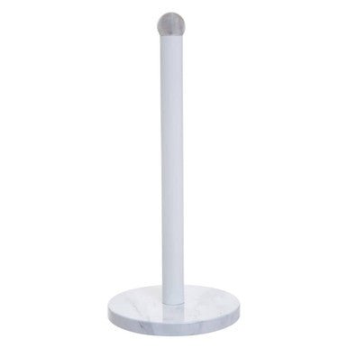 Easton White Marble Effect Kitchen Roll Holder - Joe’s Haven