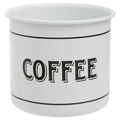 Grocer White Metal Mug - Joe’s Haven