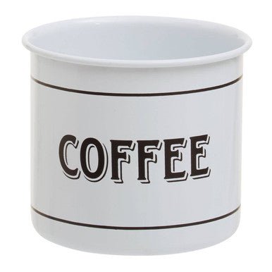 Grocer White Metal Mug - Joe’s Haven