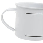 Grocer White Metal Mug - Joe’s Haven