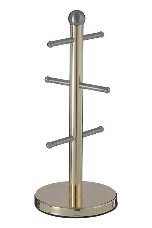 Hirano 6 Cup Gold Finish Mug Tree - Joe’s Haven