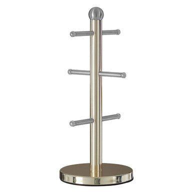 Hirano 6 Cup Gold Finish Mug Tree - Joe’s Haven