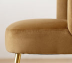 Dwight Dining Chair, Gold Frame - Joe’s Haven