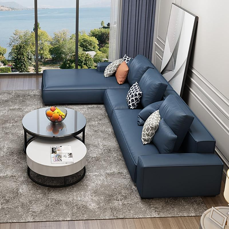 Nevaeh Three Seater Corner Sofa, Leathaire