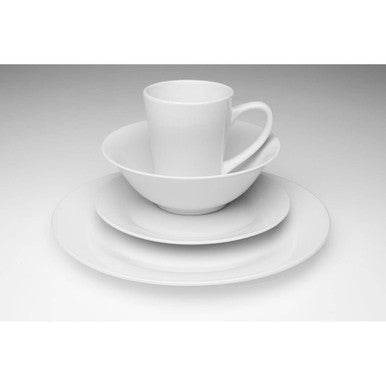 Elmira 16 Piece White Porcelain Dinner Set - Joe’s Haven