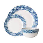 Avie Casablanca 12 Piece Blue Dinner Set - Joe’s Haven
