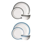Avie Saturn 12 Piece Blue Dinner Set - Joe’s Haven