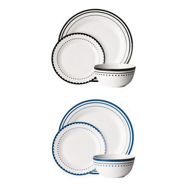 Avie Saturn 12 Piece Blue Dinner Set - Joe’s Haven
