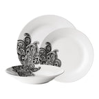 Avie Prince 12 Piece Black Dinner Set - Joe’s Haven