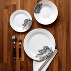 Avie Prince 12 Piece Black Dinner Set - Joe’s Haven