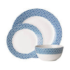 Avie Casablanca 12 Piece Blue Dinner Set Mob - Joe’s Haven