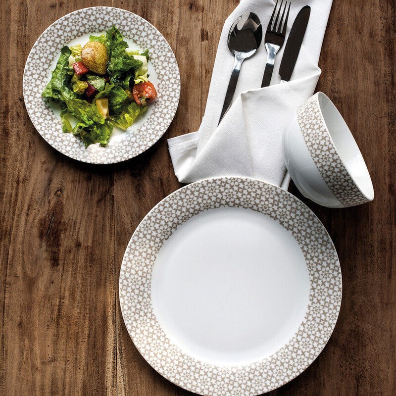 Avie Casablanca 12 Piece Natural Dinner Set Mob - Joe’s Haven