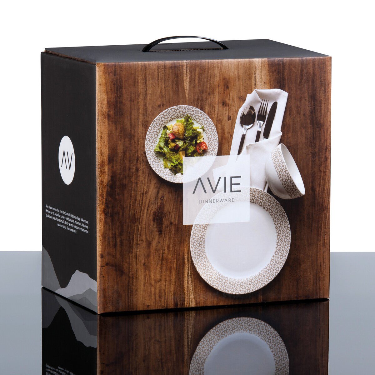 Avie Casablanca 12 Piece Natural Dinner Set Mob - Joe’s Haven