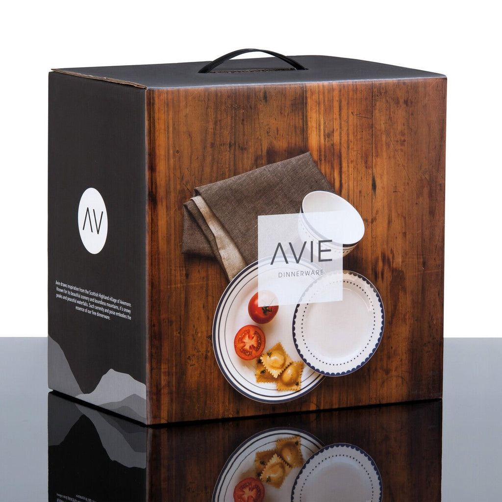 Avie Saturn 12 Piece Blue Dinner Set Mob - Joe’s Haven