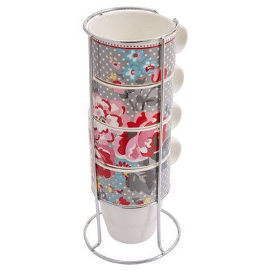 Pippa Set Of Four Stackable Mugs with Stand - Joe’s Haven