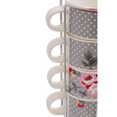 Pippa Set Of Four Stackable Mugs with Stand - Joe’s Haven