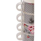 Pippa Set Of Four Stackable Mugs with Stand - Joe’s Haven