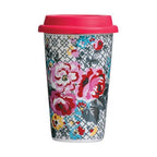 Taza Floral Ceramic Travel Mug with Silicone Lid - Joe’s Haven