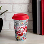 Taza Floral Ceramic Travel Mug with Silicone Lid - Joe’s Haven