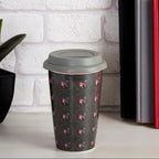 Taza Ditsy Floral Ceramic Travel Mug with Silicone Lid - Joe’s Haven