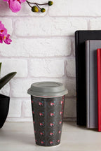 Taza Ditsy Floral Ceramic Travel Mug with Silicone Lid - Joe’s Haven