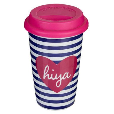 Taza Hiya Ceramic Travel Mug with Silicone Lid - Joe’s Haven