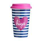 Taza Hiya Ceramic Travel Mug with Silicone Lid - Joe’s Haven