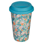 Taza Floral Design Ceramic Travel Mug with Silicone Lid - Joe’s Haven