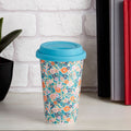 Taza Floral Design Ceramic Travel Mug with Silicone Lid - Joe’s Haven