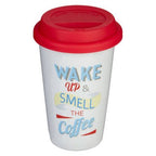 Taza Wake Up Ceramic Travel Mug with Silicone Lid - Joe’s Haven