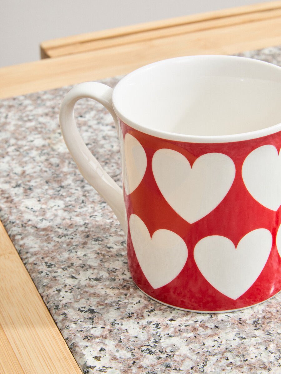 Set Of Four Heart Design Mugs - Joe’s Haven