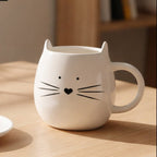 Ivory Cat Mug And Coaster - Joe’s Haven