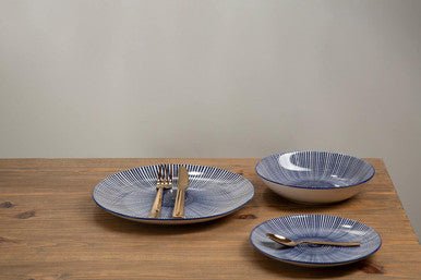 Maya 12 Piece Blue And White Dinner Set - Joe’s Haven