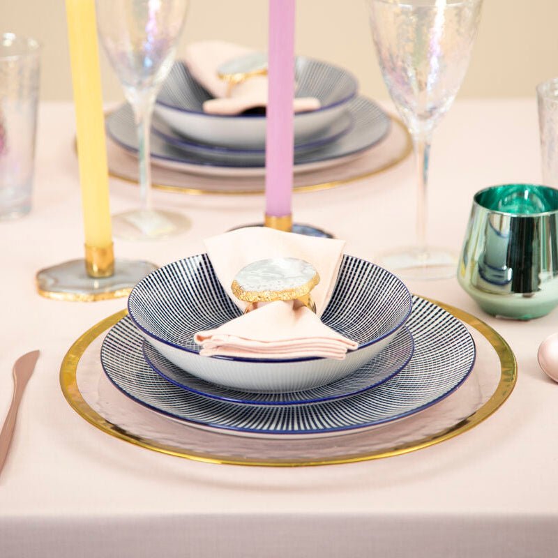 Maya 12 Piece Blue And White Dinner Set - Joe’s Haven