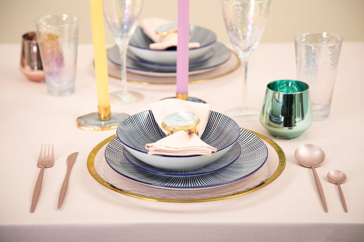 Maya 12 Piece Blue And White Dinner Set - Joe’s Haven