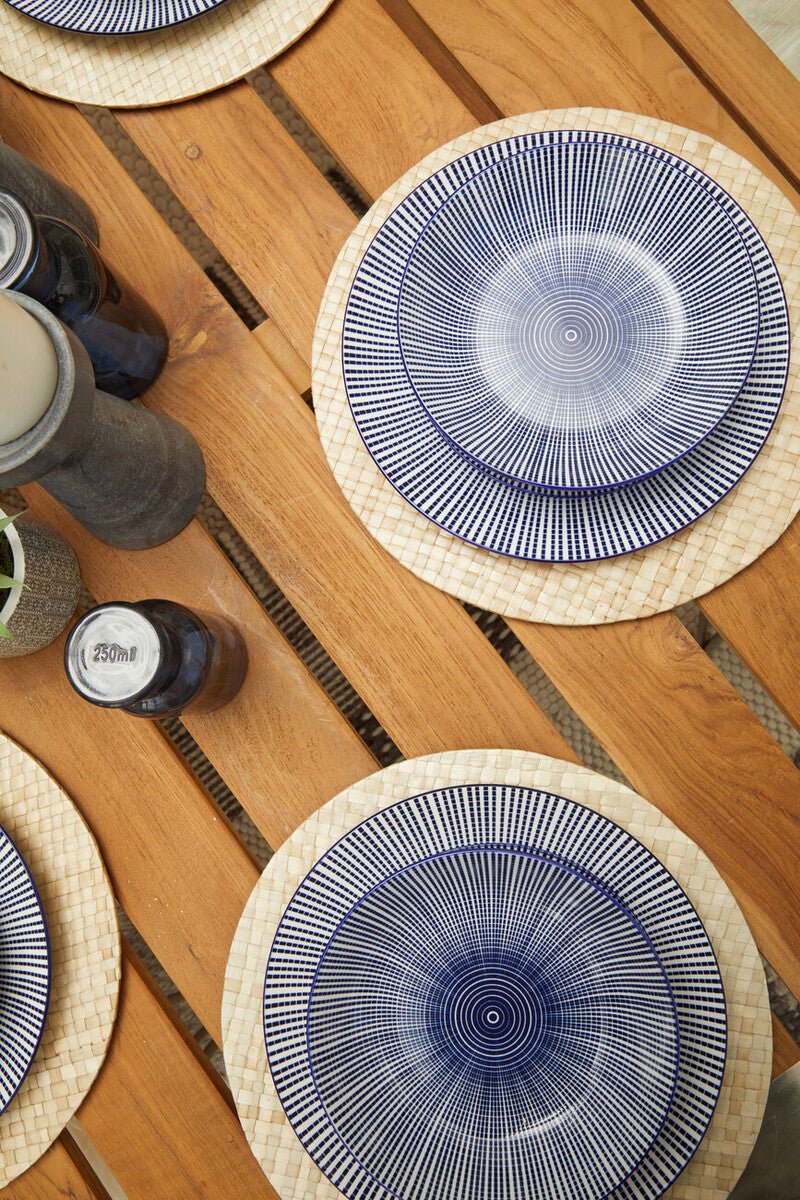 Maya 12 Piece Blue And White Dinner Set - Joe’s Haven